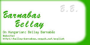barnabas bellay business card