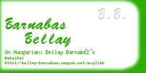 barnabas bellay business card